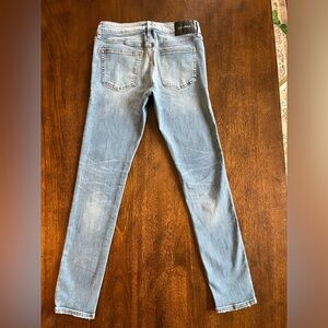 Express Mens Light Blue Denim Skinny Jeans 28x32